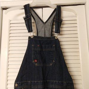 Dickies Denim Cargo Overalls, Size 11